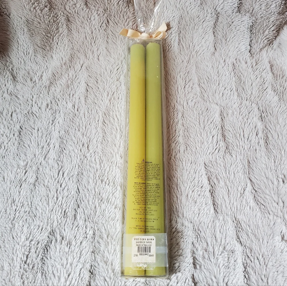 Pottery Barn Vtg Easter Taper Candles